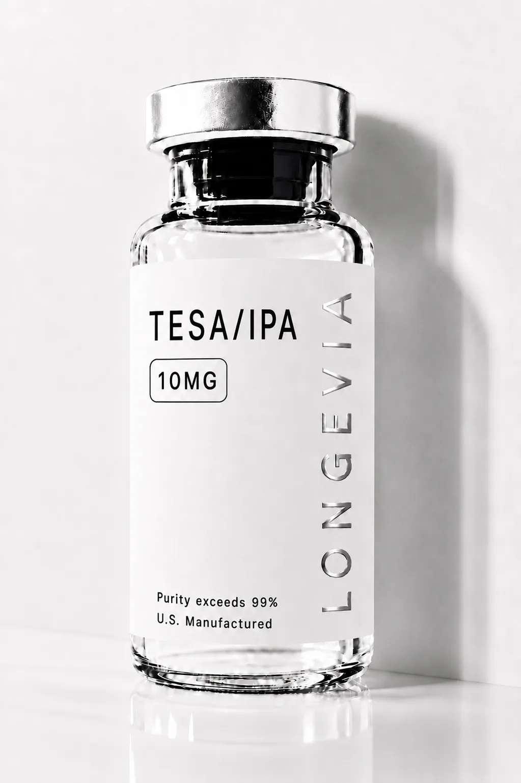 Tesamorelin / Ipamorelin research peptide vial